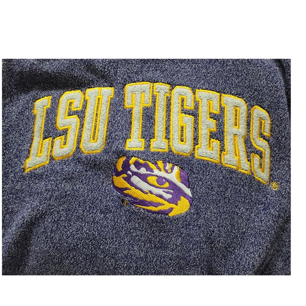 LSU Tigers Raglan Long Sleeve Comfy Terry Sweatshirt XX-Large Gameday Tailgate - Picture 4 of 10